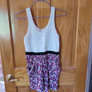 Lani Girls Dress Small Flowers Elastic Waist Handcraft by Los Angeles Sleeveless